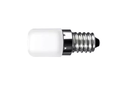 LED aušinimo lempa, 1,8 W, atspari purslams, E14 cokolio, netamsinama, šiltai balta