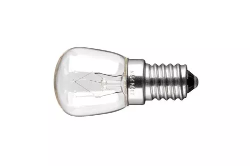 Ledusskapja lampa, 25 W, E14 pamatne, 110 l, balta