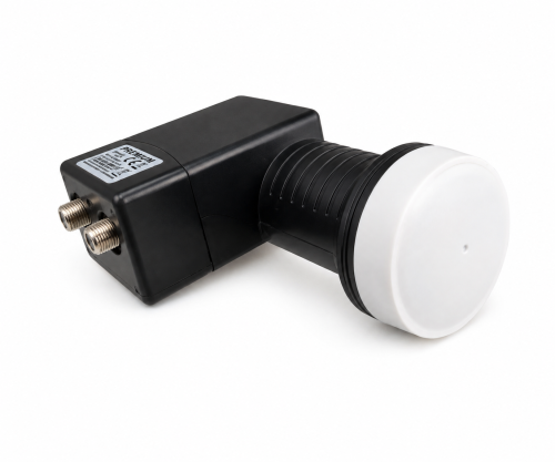 DINIC Premium Twin LNB с 2x F връзка, конвертор за сателитна антена, вкл. защита от атмосферни влияния