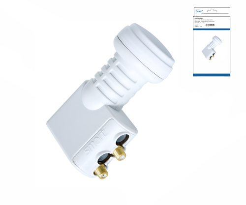 Twin LNB, Anschluss für zwei SAT Receiver DINIC Box mit Euroloch