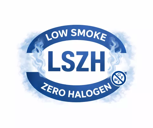 Cabo de alimentação eléctrica Europa LSZH, CEE 7/7 90° para C13, 1mm², VDE, preto, comprimento 1,80m