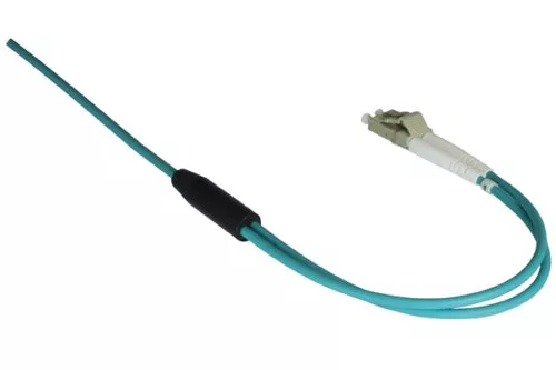 LWL Panzerkabel OM3, 50µ, LC/LC Multimode, 20m LC St./St., duplex, LSZH, Nagetierschutz, türkis