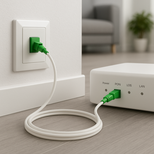 Priključni kabel za optični usmerjevalnik, simpleksni, OS2, LC/APC 8° do LC/APC 8°, bel, dolžina 15 m