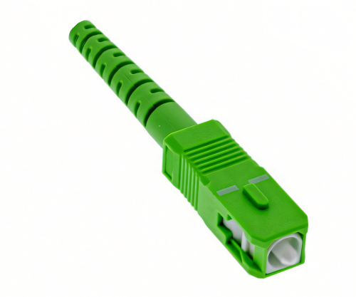 Tilslutningskabel til fiberoptisk router, LCA-SCA, simplex, OS2, LC/APC 8° til SC/APC 8°, LSZH, DINIC-boks med Eurohole, længde 20 m