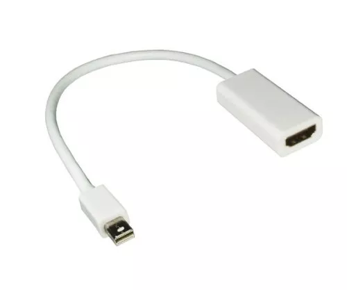 Adaptér ze zásuvky HDMI na konektor Mini DisplayPort MDP, 1080p Full HD, včetně zvuku, bílý, délka 0,20 m, balení blistrů