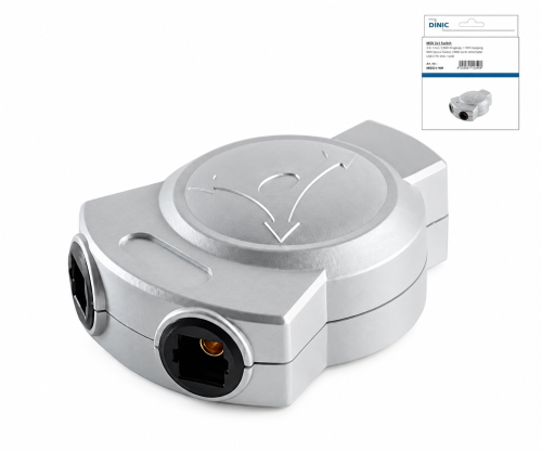 Toslink splitter, from 1 to 2 sockets, DINIC box for connecting 2 devices to one port