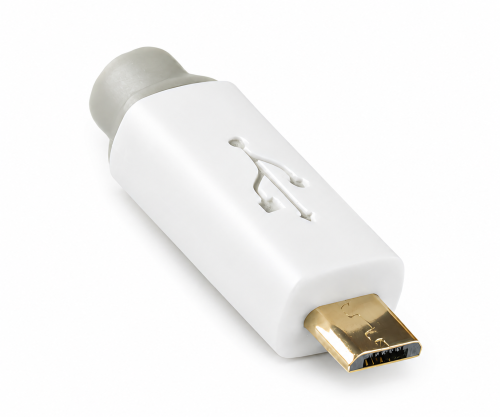 HQ Micro USB kabelis no A tipa vīrieša līdz B tipa vīrietim, Monaco Range, balts, 0,50 m, DINIC blisteris