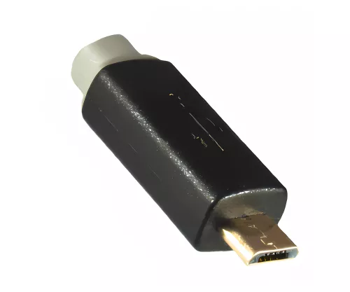 USB Micro HQ Kabel, A auf micro B Stecker, KB, 1m Stecker vergoldet, schwarz, DINIC Box
