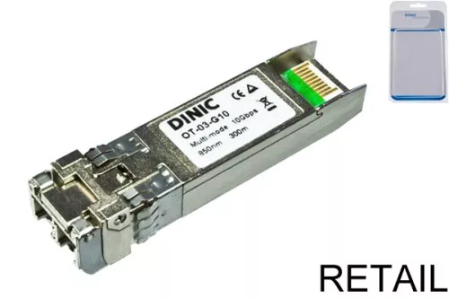 DINIC 10GB SFP+ Transveiver, LC Multimode, range 300m
