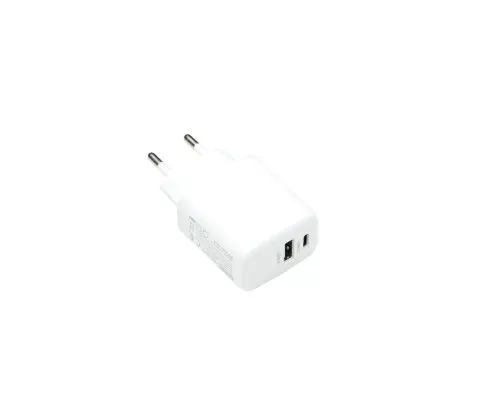 USB C+A charger/power supply 20W, PD, white Power Delivery, white