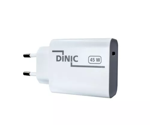 USB C Netzteil 45W + USB-C auf Lightning Kabel, Schnelllader mit PD3.0 und PPS +Lightning HQ Kabel, schwarz, DINIC Box, 2m