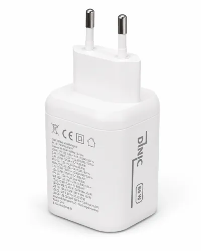 Încărcător/alimentator DINIC USB C/C/A 65 W Încărcare rapidă Power Delivery 3.0, tehnologie PPS, cutie DINIC