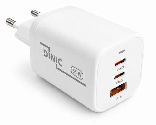 USB C/C/A laadija/toiteplokk 65 W kiirlaadija Power Delivery 3.0, PPS-tehnoloogia