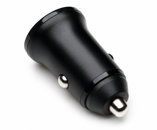USB KFZ 20W C Schnellladegerät, PD 3.0 Schnellladefunktion, schwarz, DINIC Box Euroloch