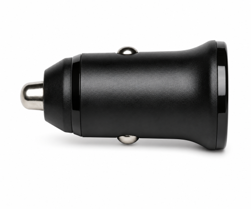 USB KFZ 20W C Schnellladegerät, PD 3.0 Schnellladefunktion, schwarz, DINIC Box Euroloch
