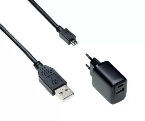 Nabíjecí adaptér USB PD/QC 3.0 včetně 2m kabelu micro USB 20W, 3,6V~5,9V/3A; 6~9V/2A; 9V~12V/1,5A