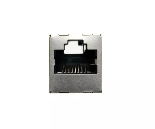 DINIC RJ45 Cat.6A/5e female to female RJ45 jack, shielded, full metal, DINIC box with Euro hole