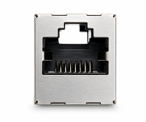 DINIC RJ45 Cat.6A/5e Kupplung Bu. auf Bu. bulk RJ45 Bu./Bu., geschirmt, Vollmetall
