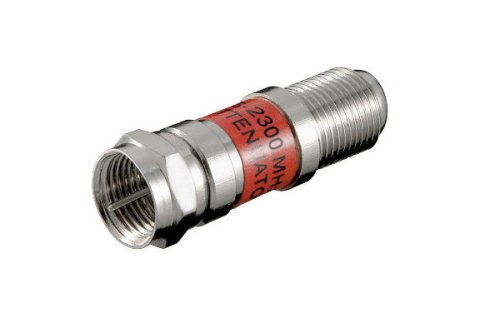 SAT attenuator 6 dB, DINIC blister pack