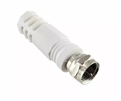 DINIC SAT Kabel F-Secker/Stecker, weiß, DINIC Polybag, Länge 5,00m