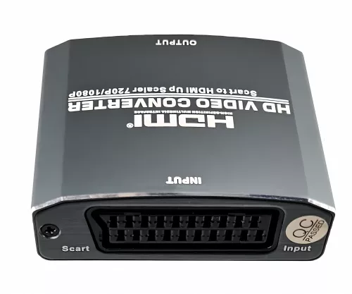 Scart-HDMI-adapter, analog video och ljud till HDMI upp till 1080p@60Hz