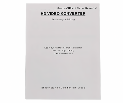 Scart-HDMI-Adapter, Video und Audio analog auf HDMI bis 1080p@60Hz