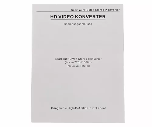Scart-HDMI adapter, analoog video ja audio HDMI-le kuni 1080p@60Hz