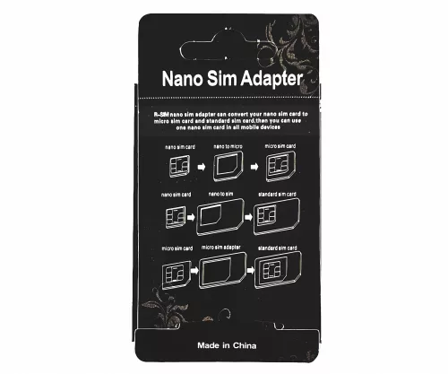 Sada adaptérů pro SIM karty 4 v 1 Sada adaptérů pro SIM karty 4 v 1