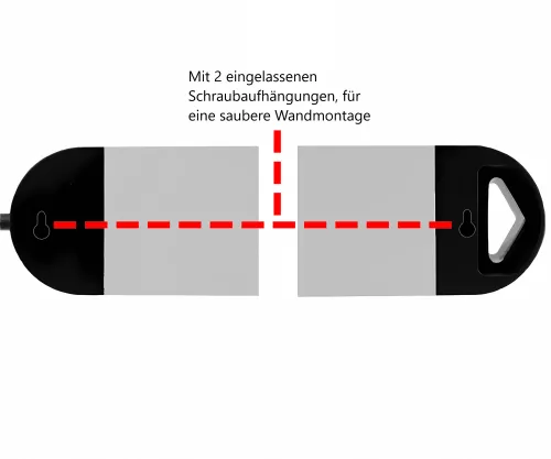 Meervoudige contactdoos met overspanningsbeveiliging, 8-voudig aluminium, 1,4 m kabel, slank ontwerp Meervoudige contactdoos met overspanningsbeveiliging, 8-voudig aluminium, 1,4 m kabel, slank ontwerp