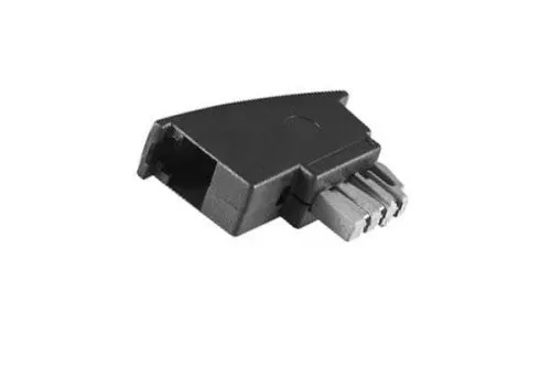 Adaptateur modem DINIC TAE-N mâle sur RJ11 (6P4C) femelle, noir