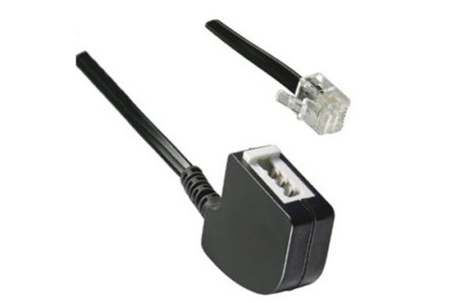 Næsten død Ingen enkelt MAG Kabel - DINIC adapter cable RJ11 male to TAE-F female, black, length 0.20m Næsten død Ingen enkelt MAG Kabel - DINIC adapter cable RJ11 male to TAE-F female, black, length 0.20m