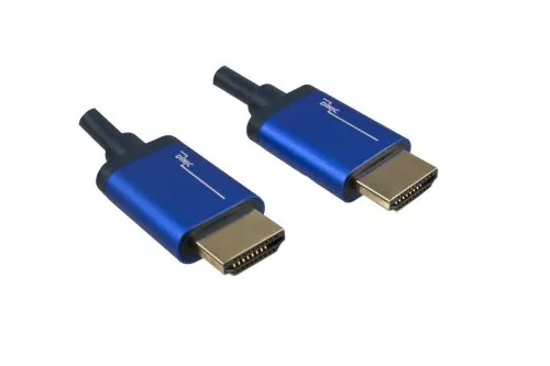 Premium HDMI 2.1 Kabel, Stecker auf Stecker, 48Gbps, 4K@120Hz, 8K@60Hz, 3D, HDR, schwarz, Länge 1,00m, Blister