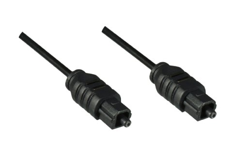 Câble Toslink, 2mm de diamètre, connecteur plastique, noir, longueur 3,00m