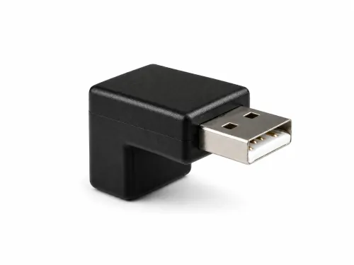 Адаптер за USB A щепсел към A гнездо под ъгъл 90° надолу