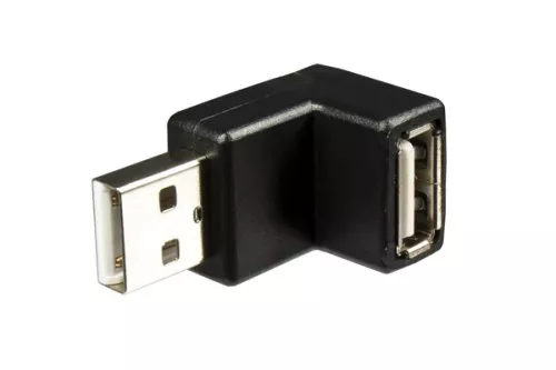 USB Adapter A Stecker auf A Buchse 90° nach OBEN gewinkelt