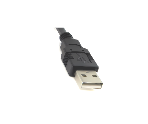 USB 2.0 mounting cable A male to A female, 1m A female screw-on, incl. 2 screws distance 26mm