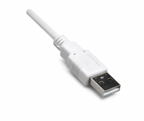 DINIC USB 2.0 Kabel A Stecker auf B Stecker, 28 AWG / 2C, 26 AWG / 2C, grau, DINIC Polybag, Länge 2m