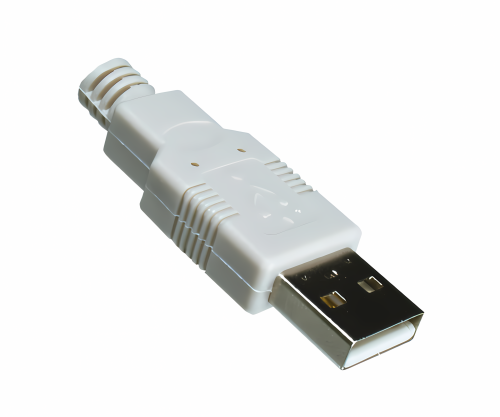 USB 2.0 Verlängerung A St. auf A Bu., UL 2725, 28 AWG/2C, 26 AWG/2C, grau, DINIC Polybag, Länge 3,00m