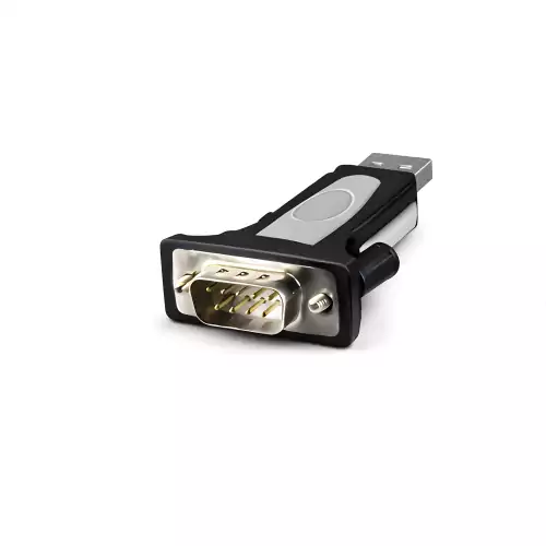 DINIC USB 2.0-omformer USB til seriell DB9, RS232-adapter inkl. 0,80 m USB-kabel