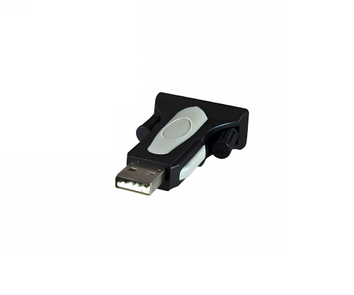 Convertor DINIC USB 2.0 USB la adaptor serial DB9, RS232, inclusiv cablu USB de 0,80 m