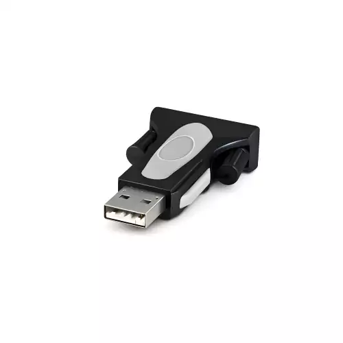 DINIC USB 2.0-omformer USB til seriell DB9, RS232-adapter inkl. 0,80 m USB-kabel