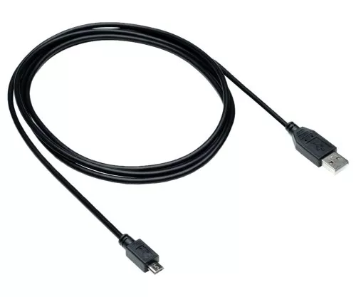 DINIC USB Cable micro B male to USB A male, black, 1,00m