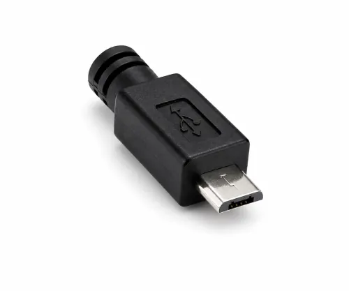 USB Adapter A Buchse auf micro B Stecker OTG, zum Anschluss an OTG kompatible Geräte, schwarz, DINIC Box mit Euroloch, 0,10m