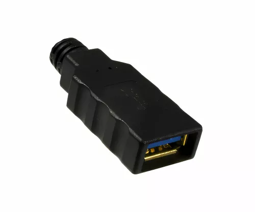 USB 3.0 Verlängerung, A Stecker auf A Buchse, vergoldete Kontakte, schwarz, 2,00m, DINIC Box
