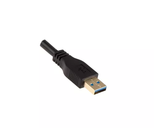 Prodlužovací kabel USB 3.0, zástrčka A do zásuvky A, pozlacené kontakty, černý, 2,00 m, polybag DINIC