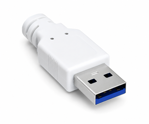 Adaptador USB para Gbit LAN para MAC e PC, ficha USB 3.0 (2.0) A para tomada RJ45, branco, saco plástico DINIC