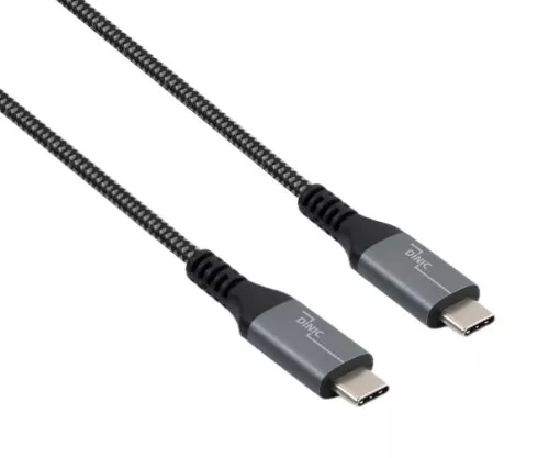 DINIC USB C 4.0 Cable, 240W PD, 40Gbps, 0.5m Type C to C, Aluminum Connector, Nylon Cable, DINIC Box