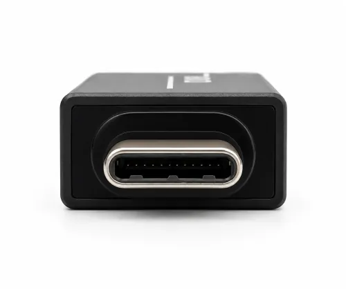 Адаптер, USB C щепсел към USB A гнездо, алуминиев, космическо сив