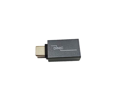 Adapter, USB C male to USB A female aluminum, space grey