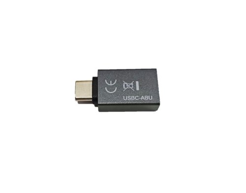 Adapter, USB C male to USB A female aluminum, space grey